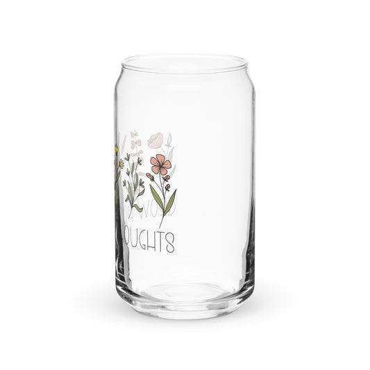 Positive thoughts glass