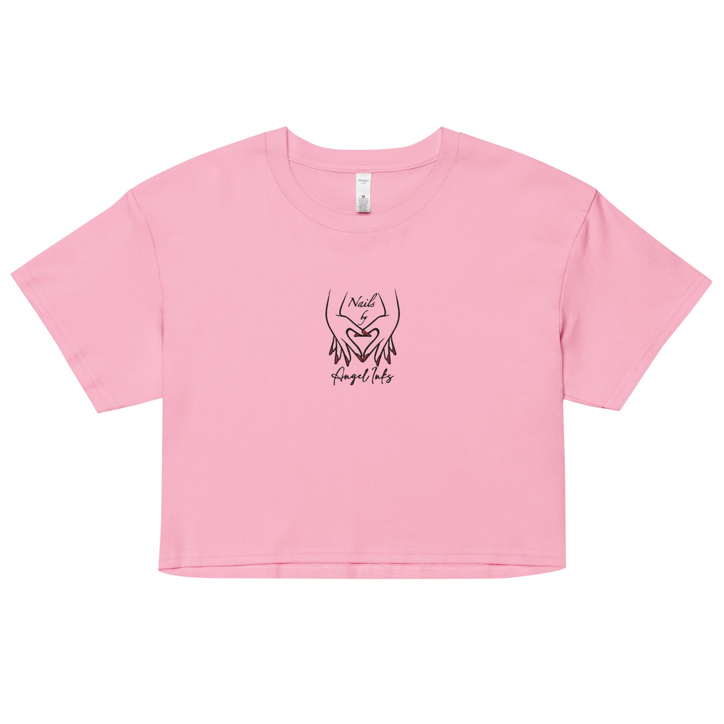 Logo Embroidered Crop Tee
