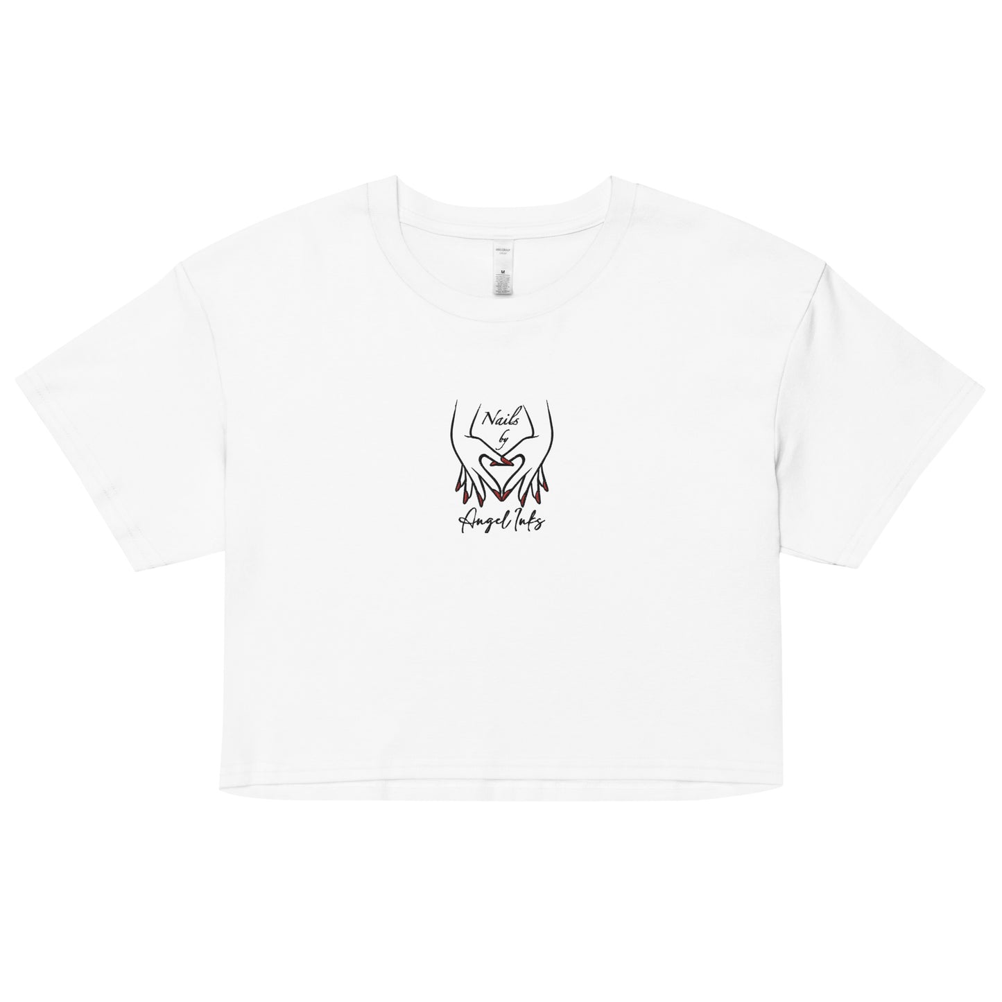 Logo Embroidered Crop Tee