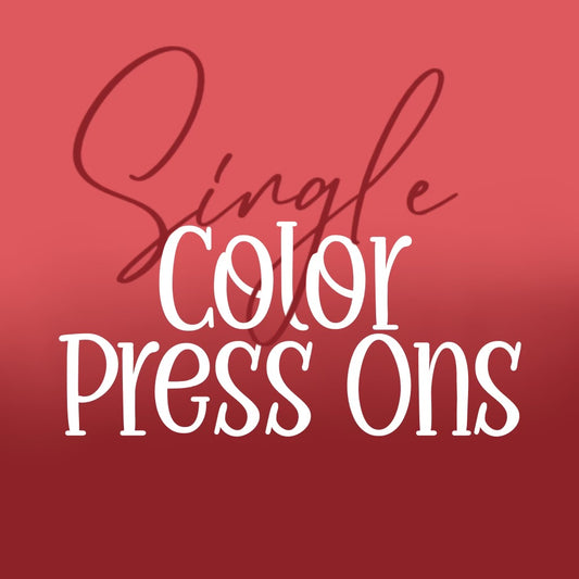 Single Color Press Ons