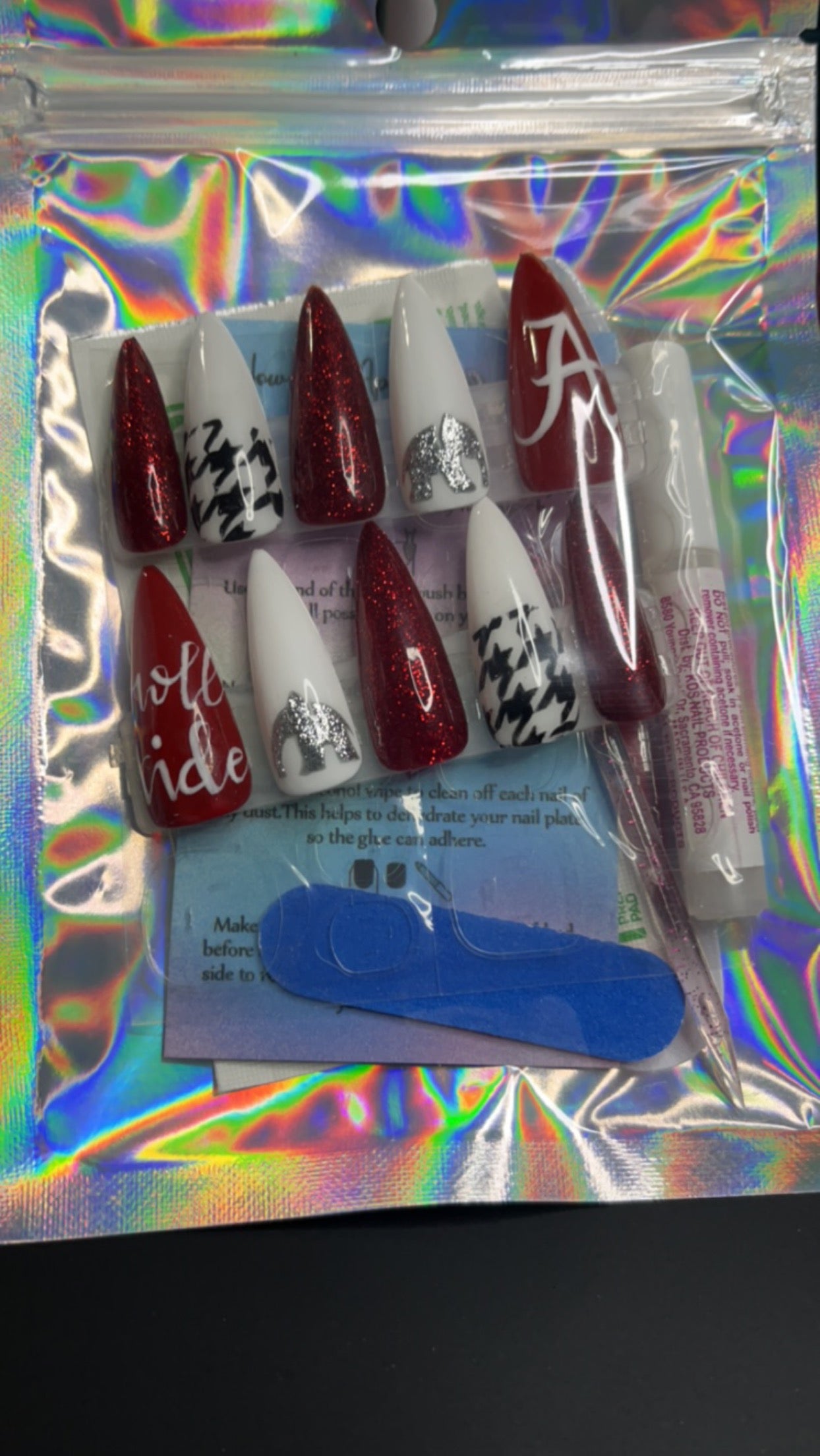 Reusable Bama Press On Nails