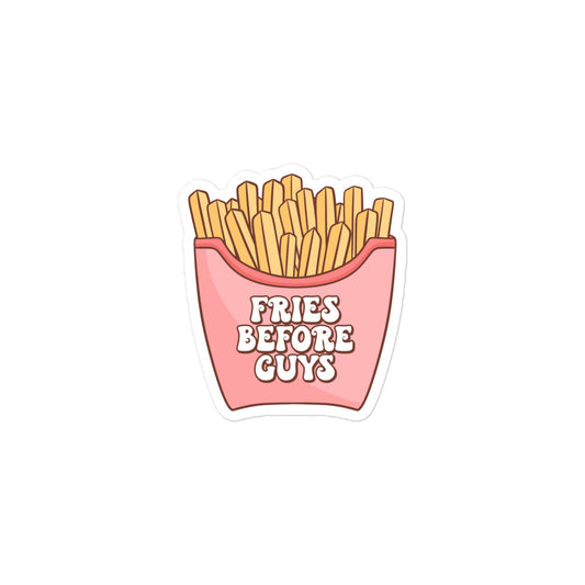 Fries before guys sticker