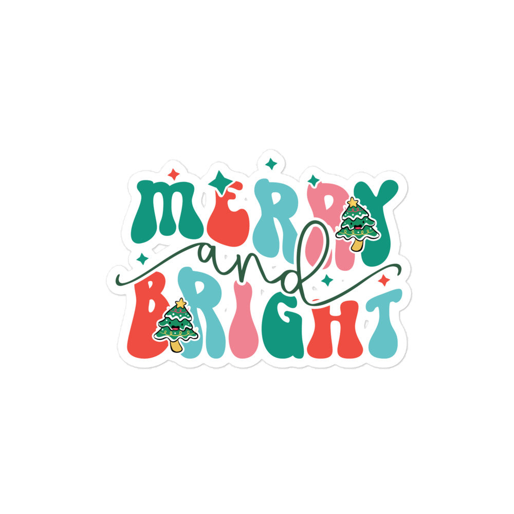 Merry & Bright stickers