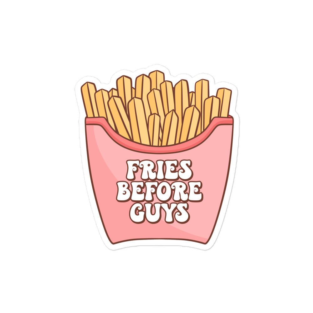 Fries before guys sticker