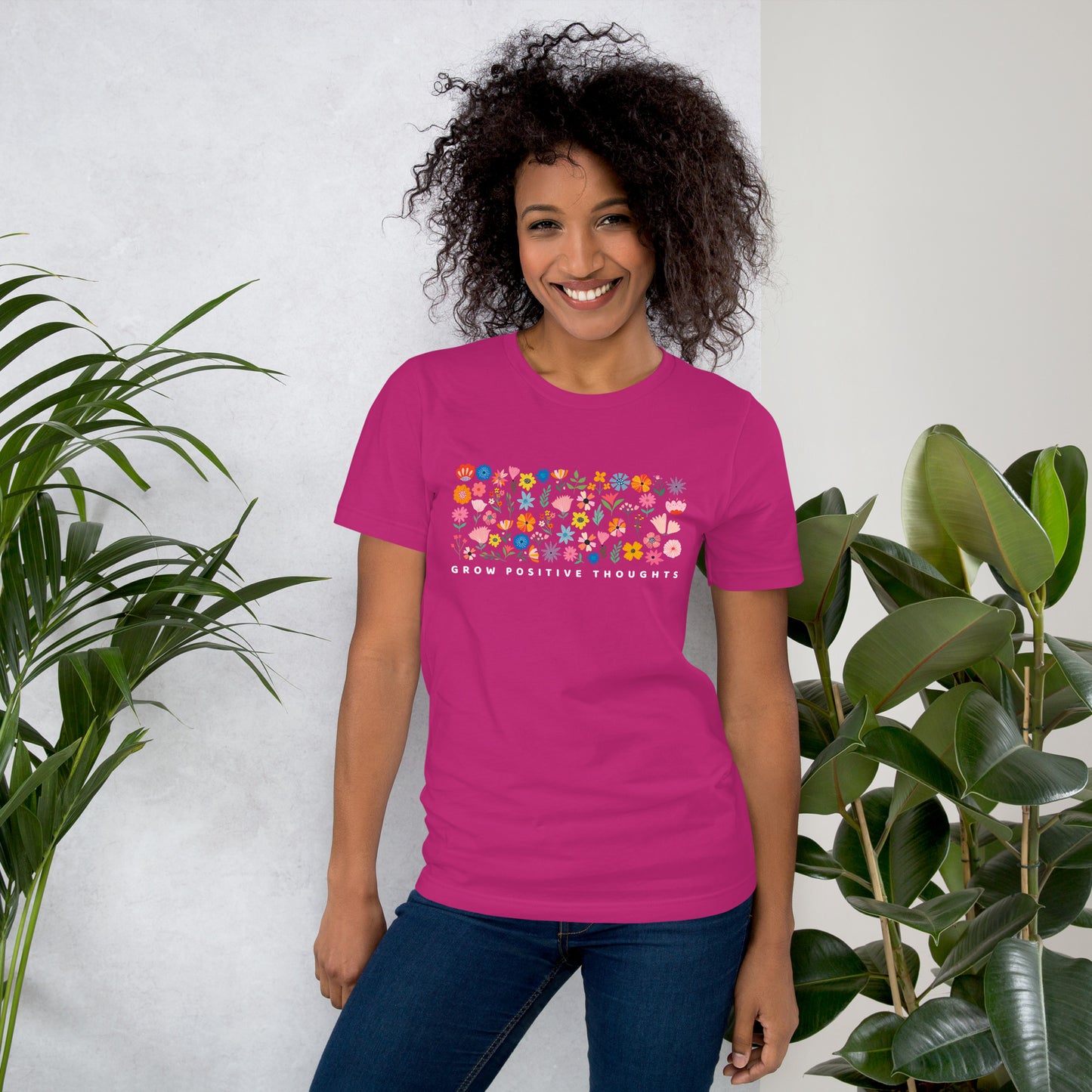 Grow Positive Thoughts Unisex t-shirt