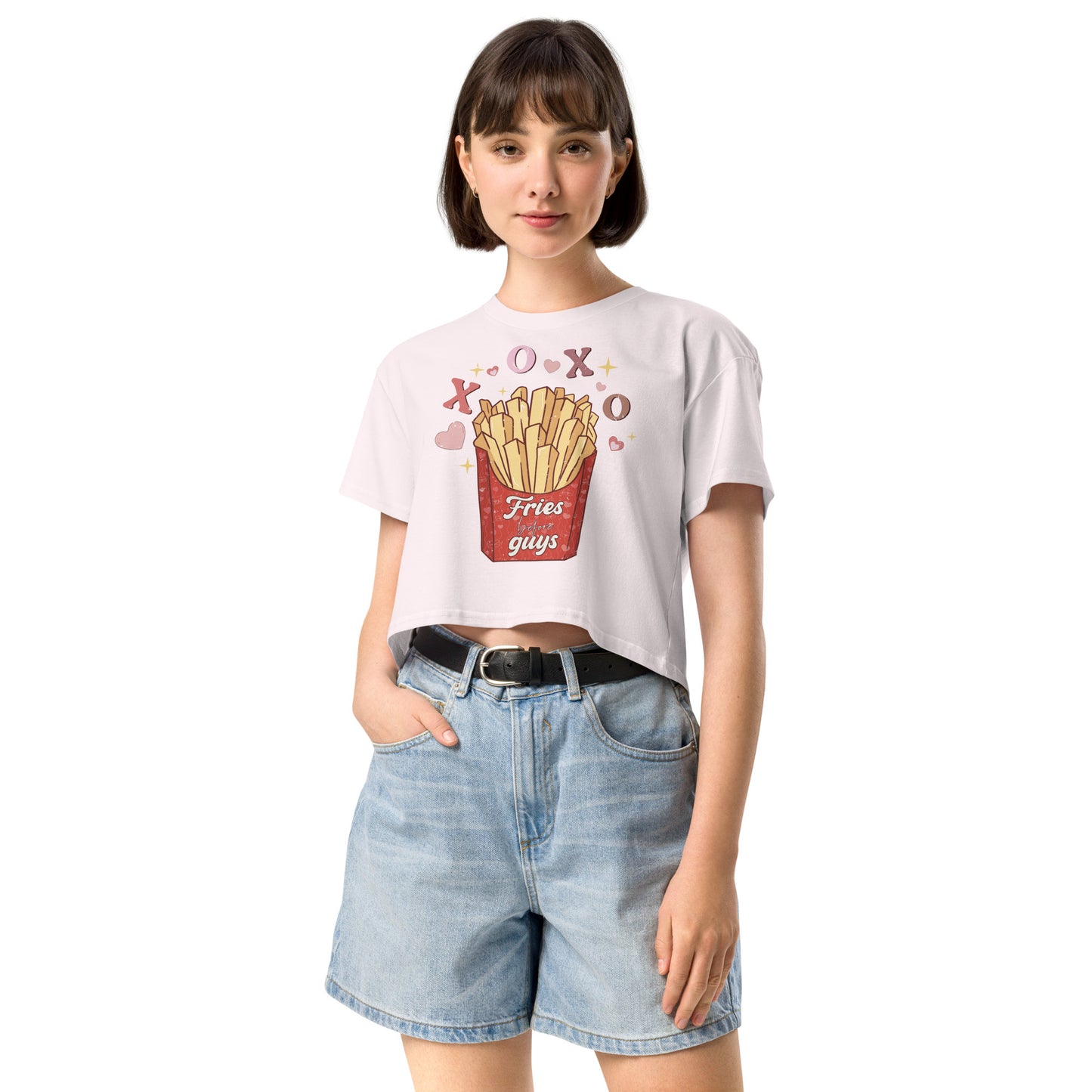 Fries Before Guys crop top